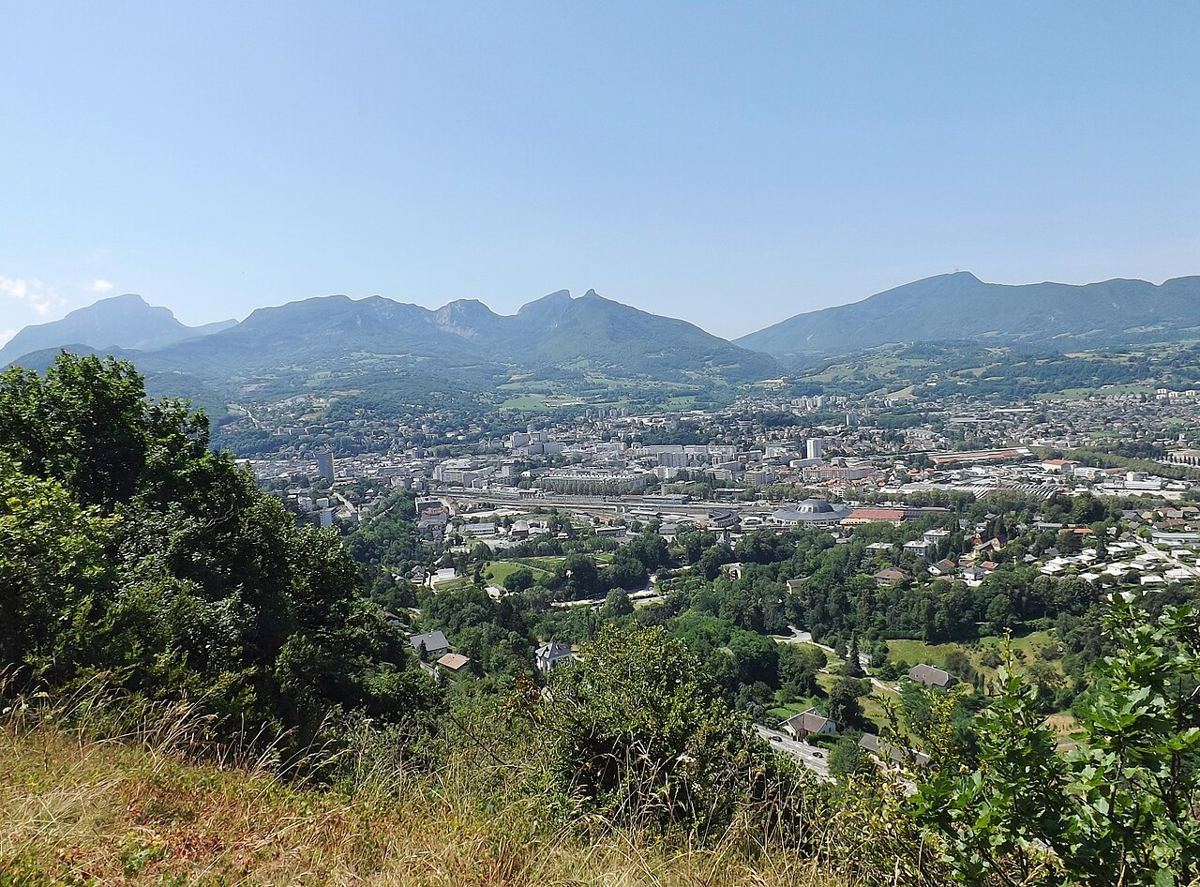 Chambéry vue depuis les Monts