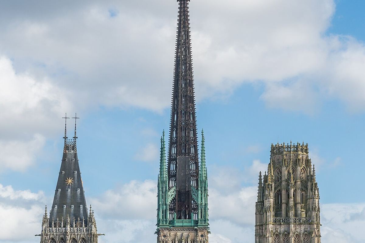 Les flèches de la cathédrale de Rouen