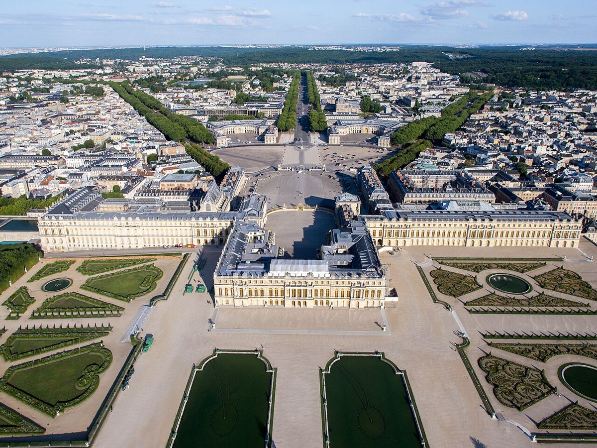 Le domaine de Versailles vu du ciel