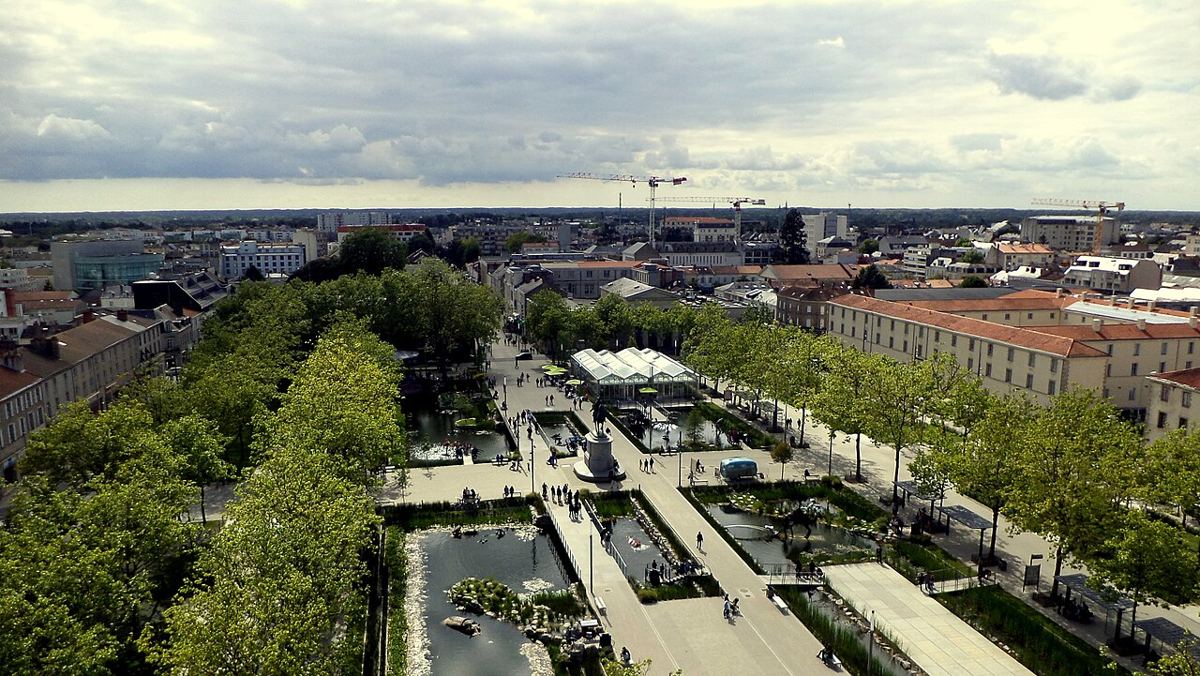 La place Napoléon à La Roche-sur-Yon