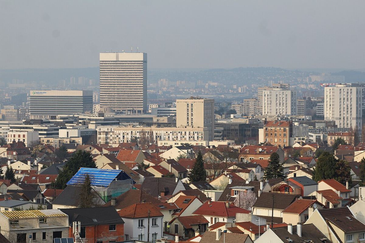Nanterre vue depuis le mont Valérien